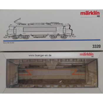 E-Lok BB 22200 der SNCF, MIT 6-GETEILTEM DACHLÜFTER !!!