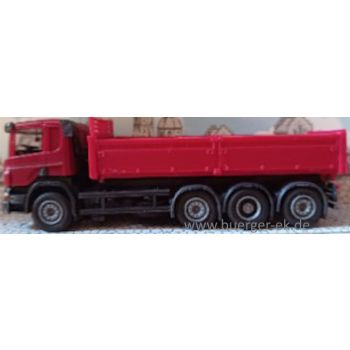 Scania Kipper LKW, 4-achsig, rot