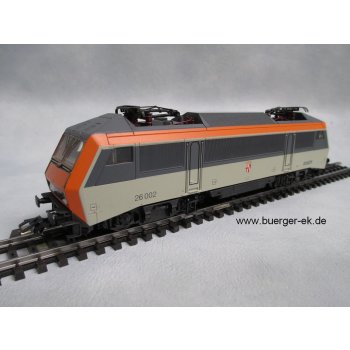 E-Lok BB 26002 Soffelweyersheim der SNCF, Führerstandstüren seitlich geriffelt !!!,