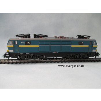 E-Lok Serie 16 der SNCB, türkis, Betr.Nr. 1606 !!!, Sonderserie Märklin Club Belgien, auf den Stirnseiten rot/weißer Zusatzaufdruck 