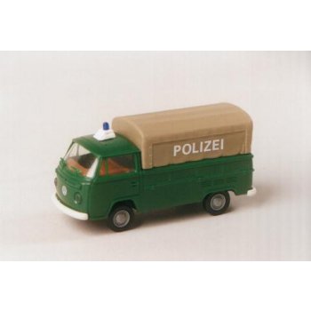VW T2 Pritsche mit grauer Plane der POLIZEI, grün