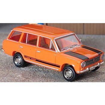 Lada 1200 Kombi, orange/schwarz, DDR-Tuning der 1980er Jahre