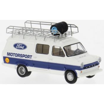 Ford Transit mit Dachträger beladen mit Reifen - Ford Motorsport, Baujahr 1970