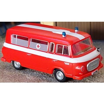 IFA Barkas B 1000 KTW - Krankentransportwagen Feuerwehr Dresden, leuchtrot/weiß, Sachsen