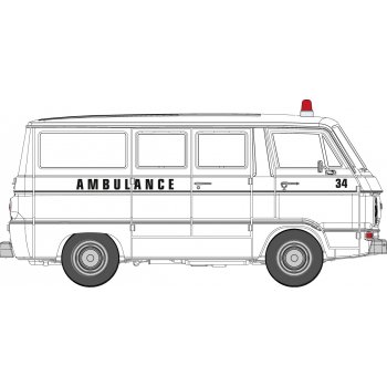 Dodge A100 Bus, Ambulance, TD