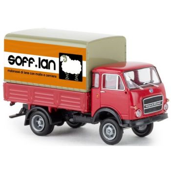 OM Lupetto Pritsche/Plane LKW, Sofflan Materassi