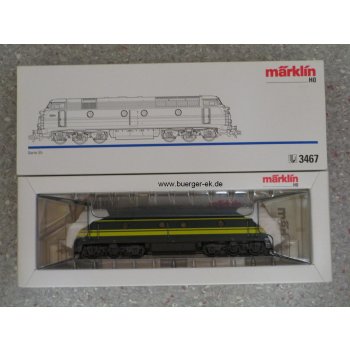 Diesellok Serie 55 der SNCB, grün/gelb