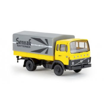 Volvo F 613 Pritsche/Plane LKW, Sonnak Batterier