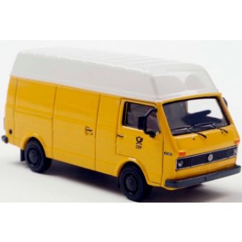 VW LT 35 Hochraum-Kastenwagen, Deutsche Bundespost, gelb mit weißem Hochdach, Baujahr 1975