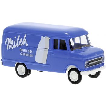 Opel Blitz Kasten B, Milch, blau