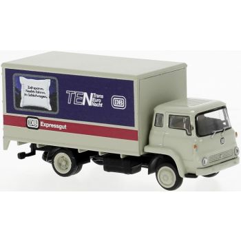 Bedford TK der DB - Deutsche Bundesbahn Expressgut mit Werbung für den Nachtzug TEN - Trans Euro Nacht