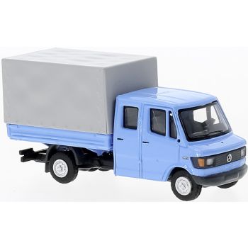 Mercedes-Benz L207 Doppelkabine Pritsche/Plane, blau, Baujahr 1988