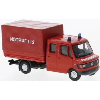 Mercedes-Benz L 307 Doppelkabine, Pritsche/Plane, Feuerwehr - Notruf 112