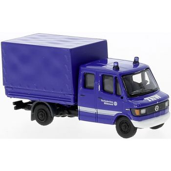 Mercedes-Benz L 307 Doppelkabine mit Pritsche/Plane, THW - Technisches Hilfswerk, Baujahr 1988