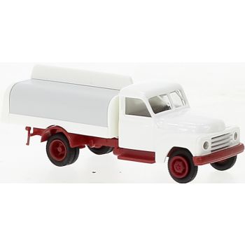 Hanomag L 28 mit Getränkeaufbau, weiß/rot, Economy, Baujahr 1950