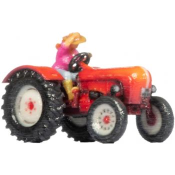 Porsche P133 Traktor, rot, 3D-Master, Spur N