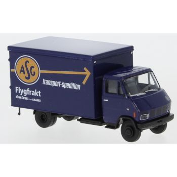 Steyr 590 Koffer-LKW, ASG transport spedition Flygfrakt, dunkelblau, Baujahr 1970