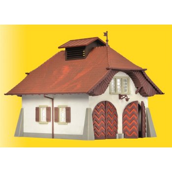 Ländliche Feuerwache inkl. Hausbeleuchtungs-Startset, Funktionsbausatz (13,3 x 11,2 x 11 cm)