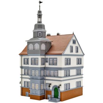 Rathaus aus dem Sauerland - Bausatz. L: 16,5 x B 16,5 x H 28 cm