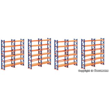 Deko-Set Paletten-Regalsystem, 4 Stück - Bausatz. L 6,8 x B 1,3 x H 7 cm