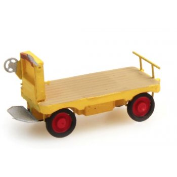 Elektrischer Bahnsteigwagen, gelb