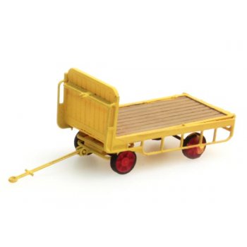 Anhänger Bahnsteigwagen, gelb