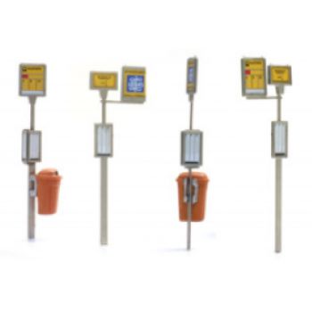 Haltestellenschilder Satz