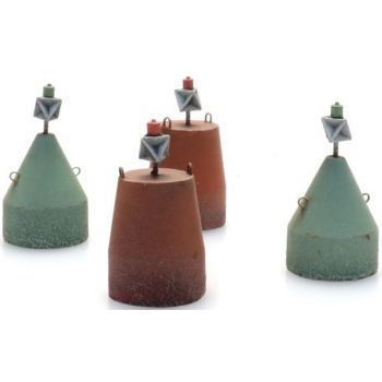 Schiffahrtszeichen Tonnen, (4x)  klein Wassertiefe