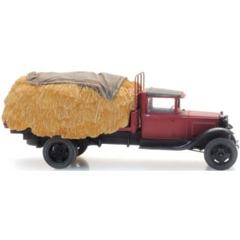 Ford Model AA, Flachpritsche mit Heuladung