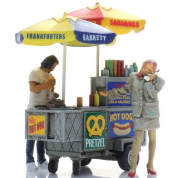 Hot Dog - Wagen mit 2 Figuren
