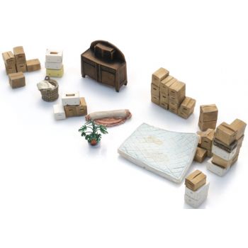 Umzugskartons und Hausrat