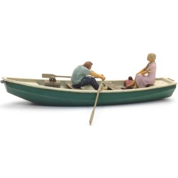 Ruderboot, Romantische Bootsfahrt, mit Paar