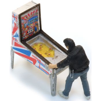 Flipperautomat mit Figur