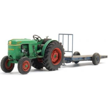 Deutz D30, Obstgartentraktor, mit Anhänger