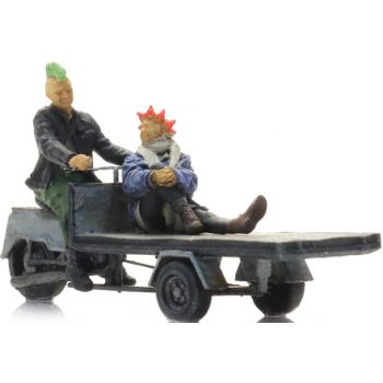 Lastenmoped, mit Punks