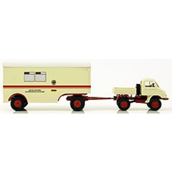 Unimog 411 mit Anhänger, Clinomobil