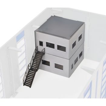 Bürobereich für Industrie-/ Lagerhalle 39250 und Wartungshalle 39252, Bausatz, L 6,3 x B 6,3 x H 7,5 cm