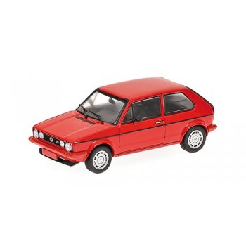 VW Golf GTI 1977, rot, Maßstab 1:43