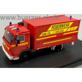 Magirus Deutz 90 M 5 Zeta, GW Öl,  Gerätewagen Öl / Säure, Feuerwehr mit gelben Signalstreifen