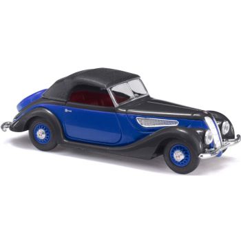 EMW 327 Cabrio mit geschlossenem Verdeck, blau/schwarz, CMD-Collection, Baujahr 1952