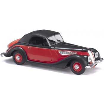 EMW 327 Cabrio mit geschlossenem Verdeck, rot/schwarz, CMD-Collection, Baujahr 1952