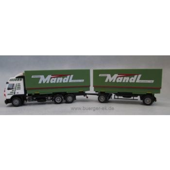 Volvo FM Glob., Wechselpritschen-Hängerzug, Mandl