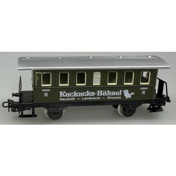 Kuckucks-Bähnel Neustadt - Lambrecht - Elmstein, (Bedruckung einseitig), Personenwagen 2-achsig, Metallausführung