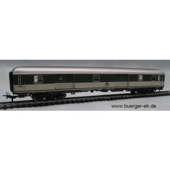 Schnellzug-Gepäckwagen der DB, grün/beige, 4achsig, Blechdrehgestelle mit Sprengringen, Zustand 2, ohne Originalkarton,