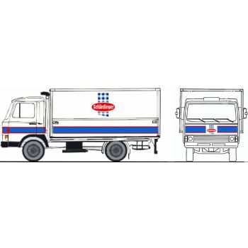 Magirus Deutz 90M5 Zeta, Verteilerfahrzeug SCHÄRDINGER Molkereiverband, Österreich