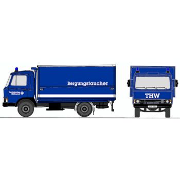 Magirus Deutz 90M5 Zeta, Gerätewagen GW Bergungstauchergruppe des THW - Technisches Hilfswerk, THW-8932, blau