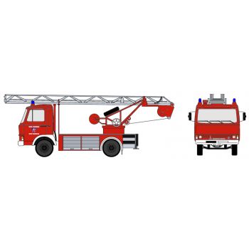 Magirus Deutz 90M5 Zeta, Drehleiter DL 18 der Feuerwehr Osterhofen, Kfz-Kennzeichen DEG-6054, Bayern