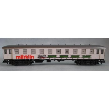 Bahnhof Göppingen - märklin 140 Jahre (Fenster mit Bahnstationen bedruckt, Personenwagen),  märklin Plochingen Reichenbach Ebersbach Uhingen Faurndau