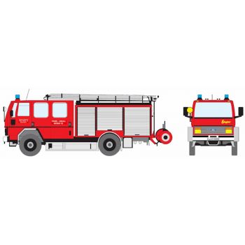 Ford Cargo 1320 mit Ziegler-Aufbau LF16, Ford Werkfeuerwehr Ford, Werk Köln-Niehl, Florian Köln 01/44-01