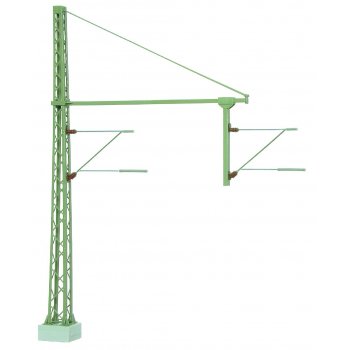 Rohrausleger über 2 Gleise, Oberleitung